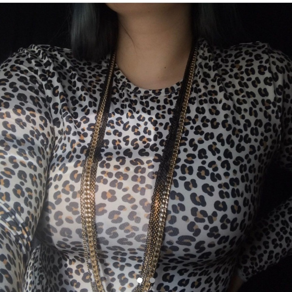 Gold and Black Chain necklace
